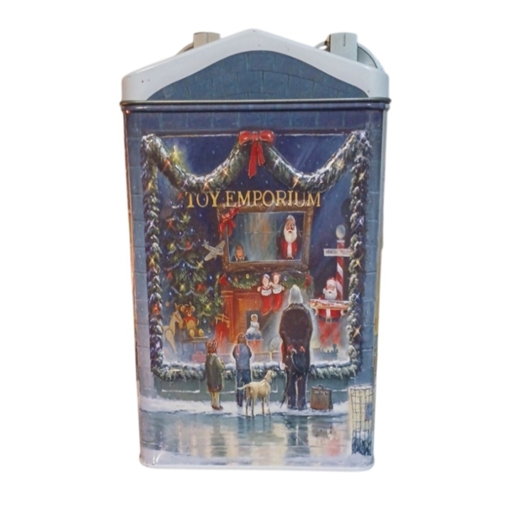 A Collectible Holiday Toy Emporium Decorative Tin